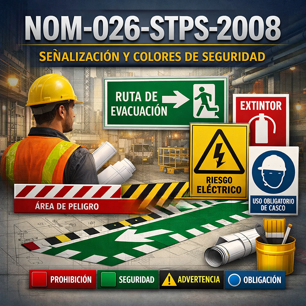 NOM-026-STPS-2008 Señales y colores de seguridad e higiene 