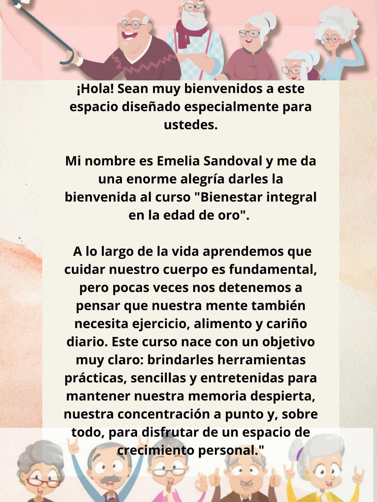 Presentación y bienvenida al cuso.