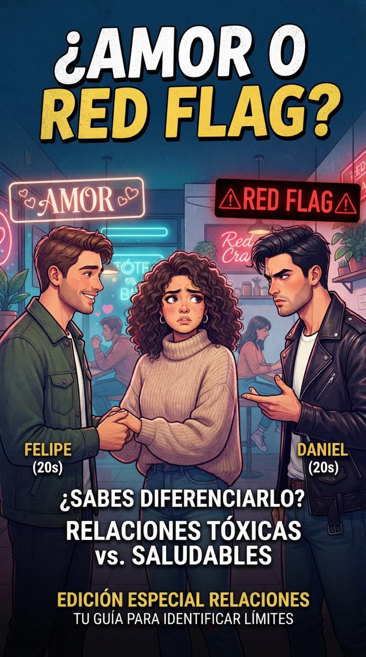 Portada de curso titulado ¿Amor o red flag?